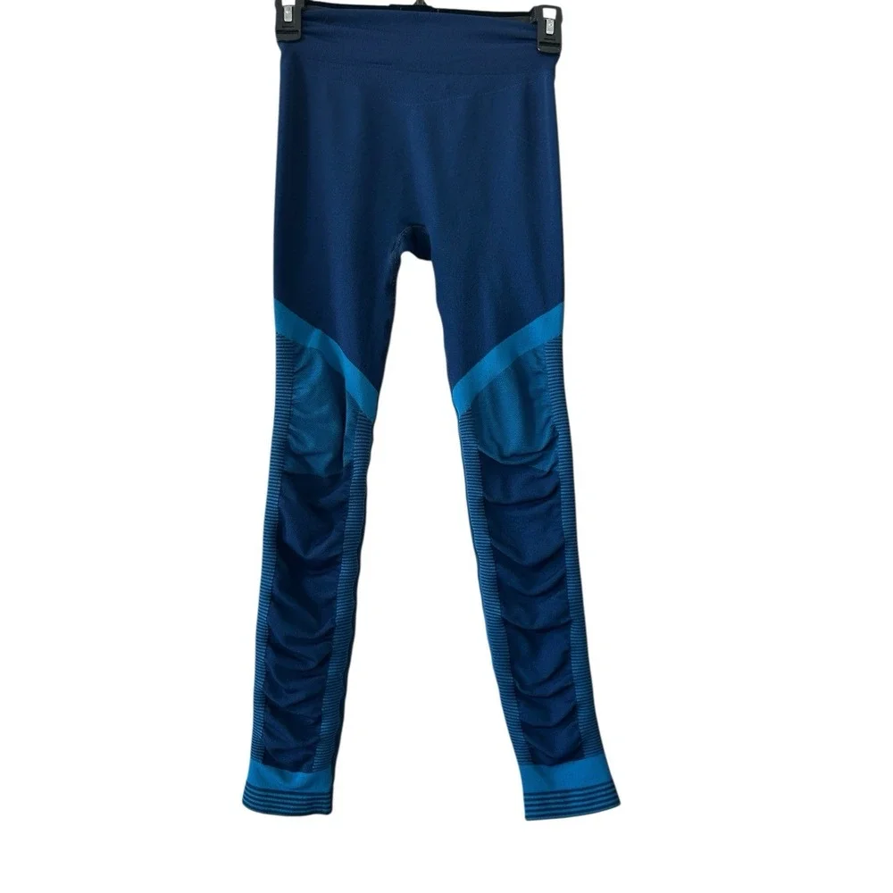 Nike Girls Running Athletic Leggings‎ in Blue Size Large Biking Soccer Sports L